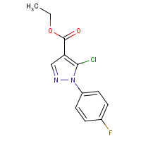 288252-75-5 ethyl 5-chloro-1-(4-fluorophenyl)pyrazole-4-carboxylate chemical structure