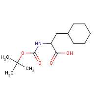 144186-13-0 3-cyclohexyl-2-[(2-methylpropan-2-yl)oxycarbonylamino]propanoic acid chemical structure