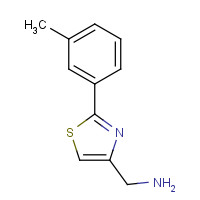 89152-85-2 [2-(3-methylphenyl)-1,3-thiazol-4-yl]methanamine chemical structure