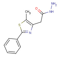 300664-52-2 2-(5-methyl-2-phenyl-1,3-thiazol-4-yl)acetohydrazide chemical structure