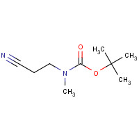 128304-84-7 tert-butyl N-(2-cyanoethyl)-N-methylcarbamate chemical structure
