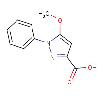 60872-14-2 5-methoxy-1-phenylpyrazole-3-carboxylic acid chemical structure