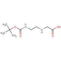 90495-99-1 2-[2-[(2-methylpropan-2-yl)oxycarbonylamino]ethylamino]acetic acid chemical structure