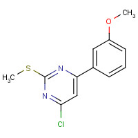 159585-13-4 4-chloro-6-(3-methoxyphenyl)-2-methylsulfanylpyrimidine chemical structure