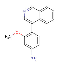 1357094-79-1 4-isoquinolin-4-yl-3-methoxyaniline chemical structure
