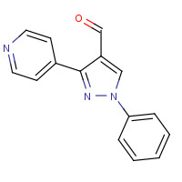371917-81-6 1-phenyl-3-pyridin-4-ylpyrazole-4-carbaldehyde chemical structure