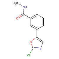 1420466-20-1 3-(2-chloro-1,3-oxazol-5-yl)-N-methylbenzamide chemical structure