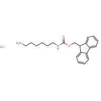 166410-37-3 9H-fluoren-9-ylmethyl N-(6-aminohexyl)carbamate;hydrochloride chemical structure