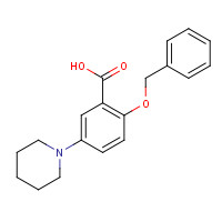 1237518-28-3 2-phenylmethoxy-5-piperidin-1-ylbenzoic acid chemical structure