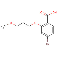 1248956-68-4 4-bromo-2-(3-methoxypropoxy)benzoic acid chemical structure