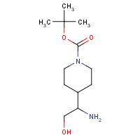 177948-34-4 tert-butyl 4-(1-amino-2-hydroxyethyl)piperidine-1-carboxylate chemical structure