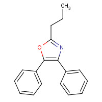 20662-95-7 4,5-diphenyl-2-propyl-1,3-oxazole chemical structure