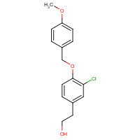 1147391-90-9 2-[3-chloro-4-[(4-methoxyphenyl)methoxy]phenyl]ethanol chemical structure