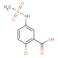 450368-37-3 2-chloro-5-(methanesulfonamido)benzoic acid chemical structure