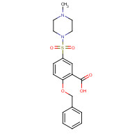 1285516-84-8 5-(4-methylpiperazin-1-yl)sulfonyl-2-phenylmethoxybenzoic acid chemical structure