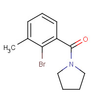 1309366-09-3 (2-bromo-3-methylphenyl)-pyrrolidin-1-ylmethanone chemical structure