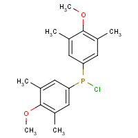 136802-85-2 chloro-bis(4-methoxy-3,5-dimethylphenyl)phosphane chemical structure