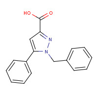 1020239-97-7 1-benzyl-5-phenylpyrazole-3-carboxylic acid chemical structure
