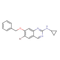 1191932-51-0 6-bromo-N-cyclopropyl-7-phenylmethoxyquinazolin-2-amine chemical structure