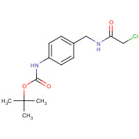 925920-84-9 tert-butyl N-[4-[[(2-chloroacetyl)amino]methyl]phenyl]carbamate chemical structure