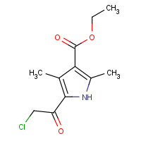 950-86-7 ethyl 5-(2-chloroacetyl)-2,4-dimethyl-1H-pyrrole-3-carboxylate chemical structure