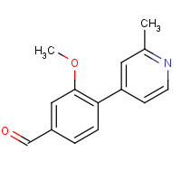 1234016-11-5 3-methoxy-4-(2-methylpyridin-4-yl)benzaldehyde chemical structure