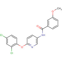 224809-51-2 N-[6-(2,4-dichlorophenoxy)pyridin-3-yl]-3-methoxybenzamide chemical structure