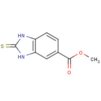 64375-41-3 methyl 2-sulfanylidene-1,3-dihydrobenzimidazole-5-carboxylate chemical structure