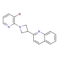 1350356-64-7 2-[1-(3-bromopyridin-2-yl)azetidin-3-yl]quinoline chemical structure