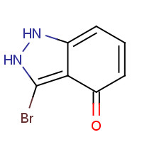 1246307-73-2 3-bromo-1,2-dihydroindazol-4-one chemical structure
