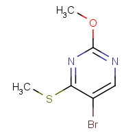 59549-52-9 5-bromo-2-methoxy-4-methylsulfanylpyrimidine chemical structure