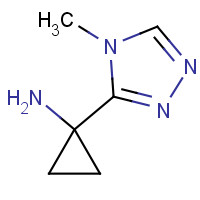1019258-84-4 1-(4-methyl-1,2,4-triazol-3-yl)cyclopropan-1-amine chemical structure