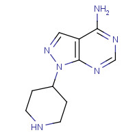 791852-38-5 1-piperidin-4-ylpyrazolo[3,4-d]pyrimidin-4-amine chemical structure