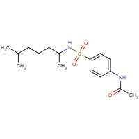 294885-57-7 N-[4-(6-methylheptan-2-ylsulfamoyl)phenyl]acetamide chemical structure