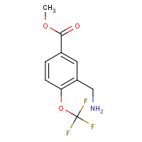 1263280-11-0 methyl 3-(aminomethyl)-4-(trifluoromethoxy)benzoate chemical structure