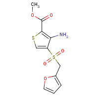 690632-80-5 methyl 3-amino-4-(furan-2-ylmethylsulfonyl)thiophene-2-carboxylate chemical structure