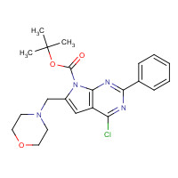 343633-03-4 tert-butyl 4-chloro-6-(morpholin-4-ylmethyl)-2-phenylpyrrolo[2,3-d]pyrimidine-7-carboxylate chemical structure