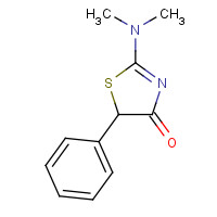 1762-63-6 2-(dimethylamino)-5-phenyl-1,3-thiazol-4-one chemical structure
