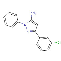 1006463-99-5 5-(3-chlorophenyl)-2-phenylpyrazol-3-amine chemical structure