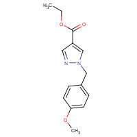 1199590-80-1 ethyl 1-[(4-methoxyphenyl)methyl]pyrazole-4-carboxylate chemical structure