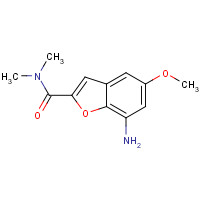 1373669-56-7 7-amino-5-methoxy-N,N-dimethyl-1-benzofuran-2-carboxamide chemical structure