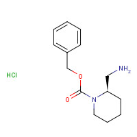 1217653-34-3 benzyl (2R)-2-(aminomethyl)piperidine-1-carboxylate;hydrochloride chemical structure
