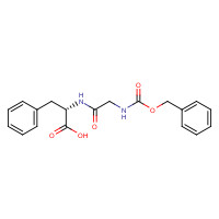 1170-76-9 (2S)-3-phenyl-2-[[2-(phenylmethoxycarbonylamino)acetyl]amino]propanoic acid chemical structure