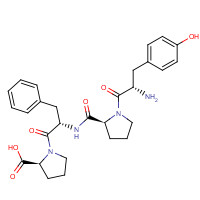 74171-19-0 (2S)-1-[(2S)-2-[[(2S)-1-[(2S)-2-amino-3-(4-hydroxyphenyl)propanoyl]pyrrolidine-2-carbonyl]amino]-3-phenylpropanoyl]pyrrolidine-2-carboxylic acid chemical structure