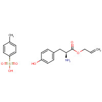 125441-05-6 4-methylbenzenesulfonic acid;prop-2-enyl (2S)-2-amino-3-(4-hydroxyphenyl)propanoate chemical structure