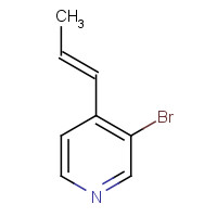 1240287-12-0 3-bromo-4-[(E)-prop-1-enyl]pyridine chemical structure