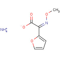 97148-89-5 azanium;(2Z)-2-(furan-2-yl)-2-methoxyiminoacetate chemical structure