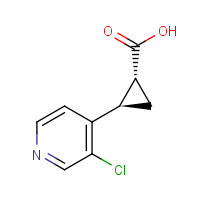1263284-68-9 (1R,2R)-2-(3-chloropyridin-4-yl)cyclopropane-1-carboxylic acid chemical structure