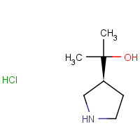 1273577-45-9 2-[(3S)-pyrrolidin-3-yl]propan-2-ol;hydrochloride chemical structure