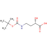 207305-60-0 (2S)-2-hydroxy-4-[(2-methylpropan-2-yl)oxycarbonylamino]butanoic acid chemical structure